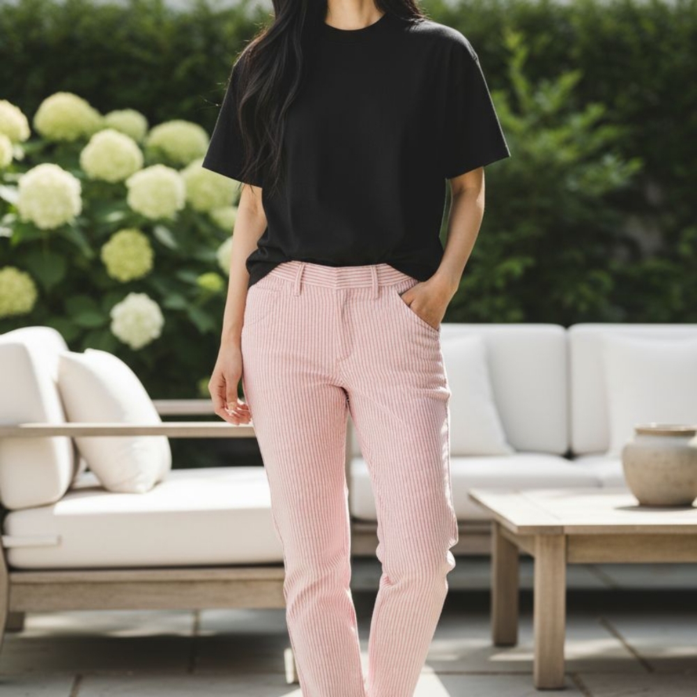 J. CREW Purple With Blue Women's Pants SIZE 6 - Picture 7 of 9